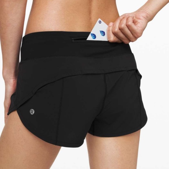 NWT Lululemon Black Speed Up Short 2.5" Lined Size 2 - Picture 8 of 10